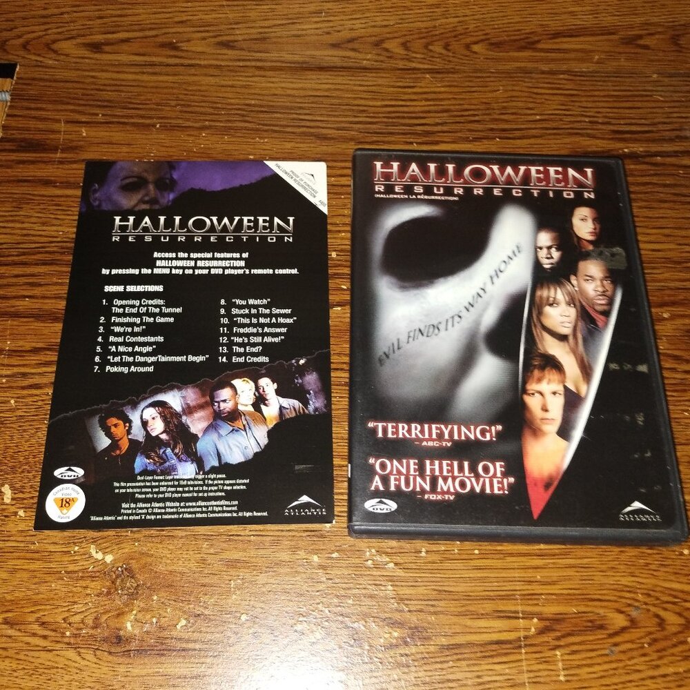 Halloween: Resurrection (DVD, 2002, Widescreen, Canadian)
